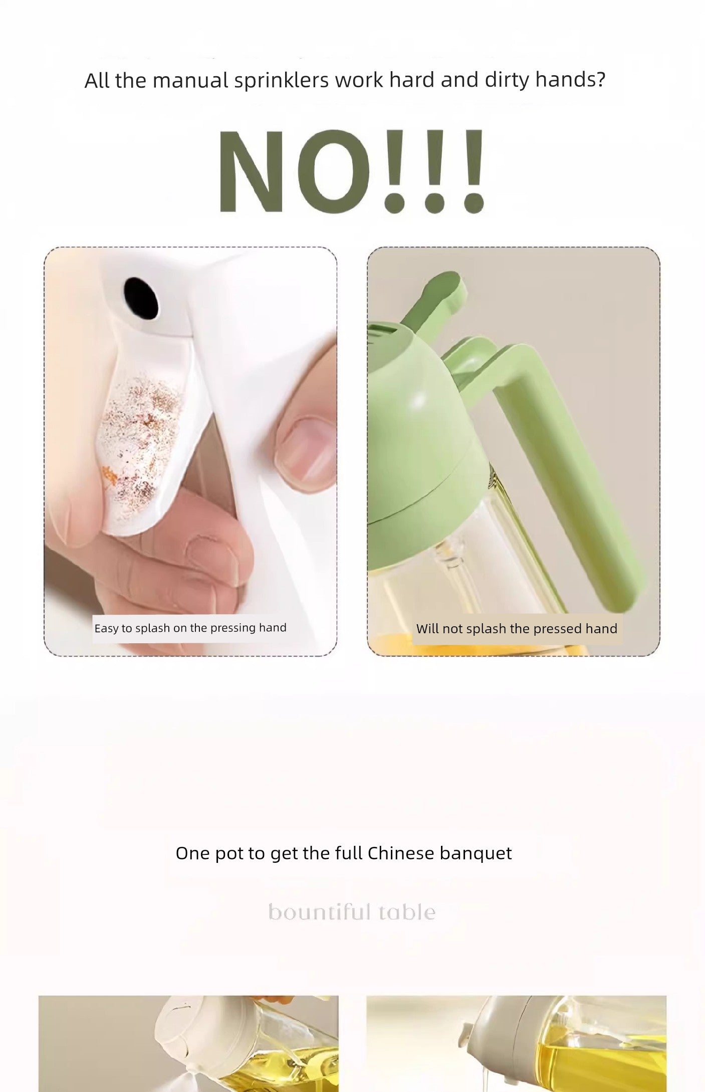 Glass Spray Oil Bottle Jar Spray Dual-Use Air Fryer Kitchen For Home Spray Oil Dispenser Oil Tank Seasoning Edible