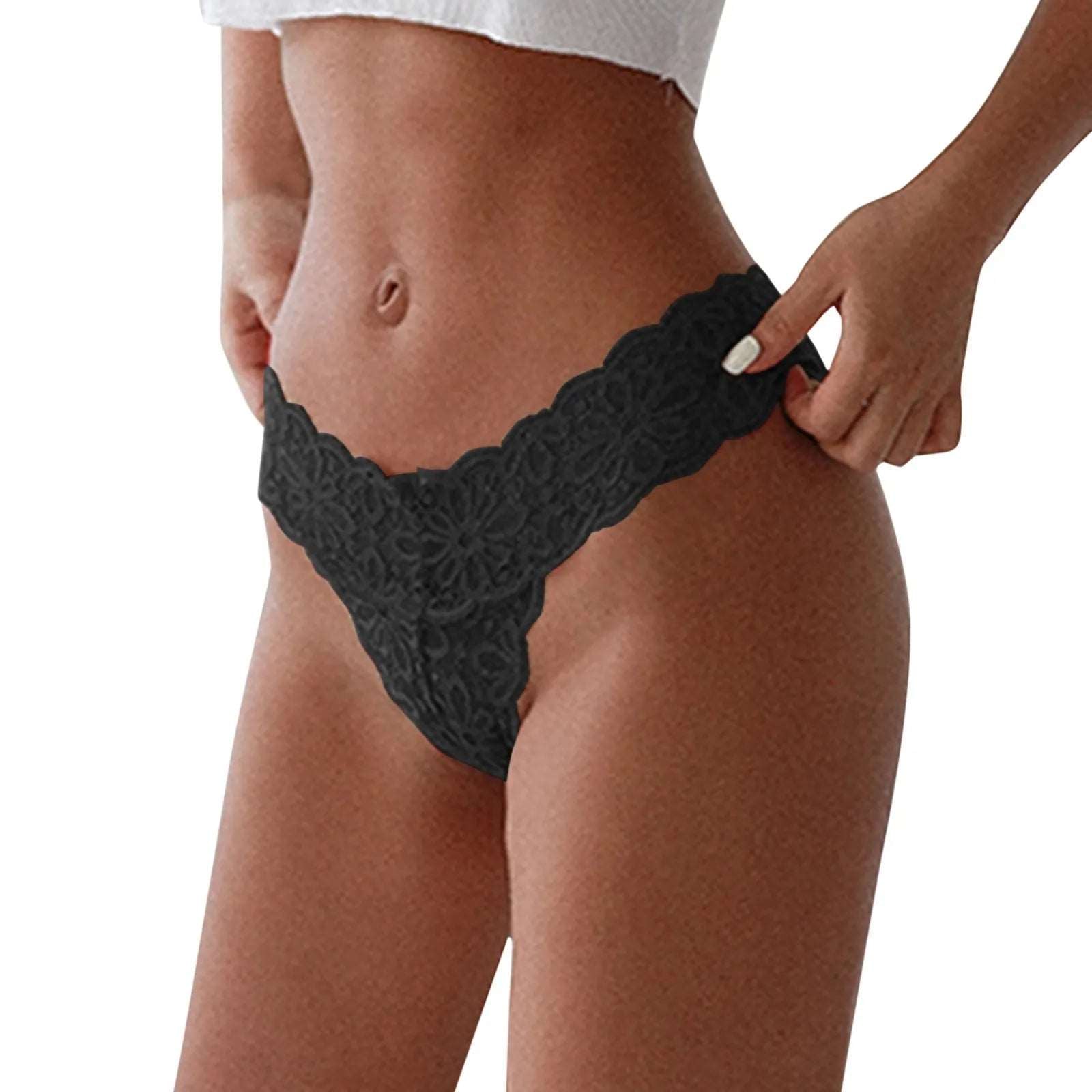 Lingerie For Ladies Sexy Lace Panties Stretch Soft Ladies Hipster Briefs  Girl Traceless Thin Shorts Valentines Day Tangas Mujer