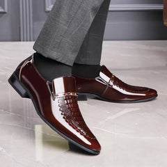 Men Classic Leather Shoes Business Pointed Toe Platform Loafers Work Men Dress Shoes New In Big Size Zapatos De Vestir Hombre