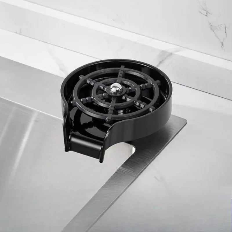 Ins Rinser Automatic Glass Cup Washer High Pressure Bar Kitchen Beer Milk Tea Cup Cleaner Sink Accessories