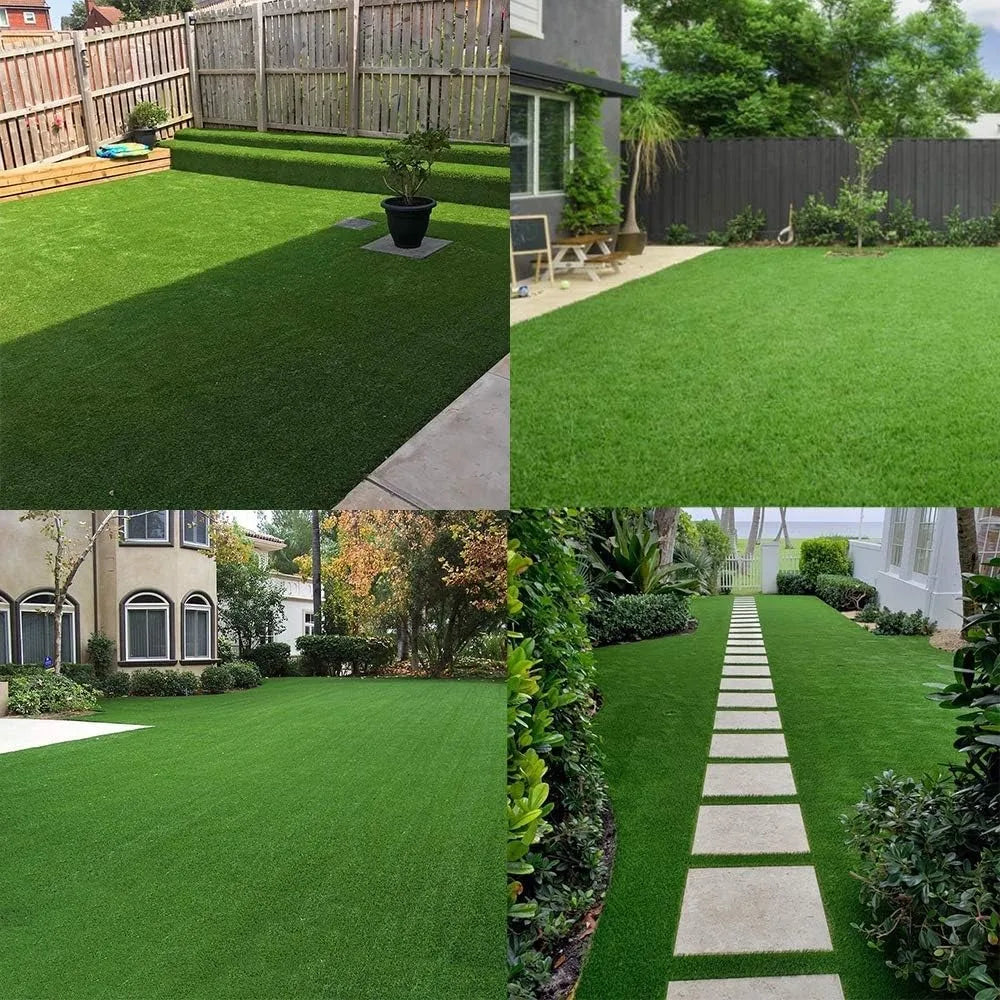 Artificial Grass Turf Lawn-14 X 30 Feet, 0.7" Indoor Outdoor Garden Lawn, Artificial Grass Turf Lawn Customizable Sizes