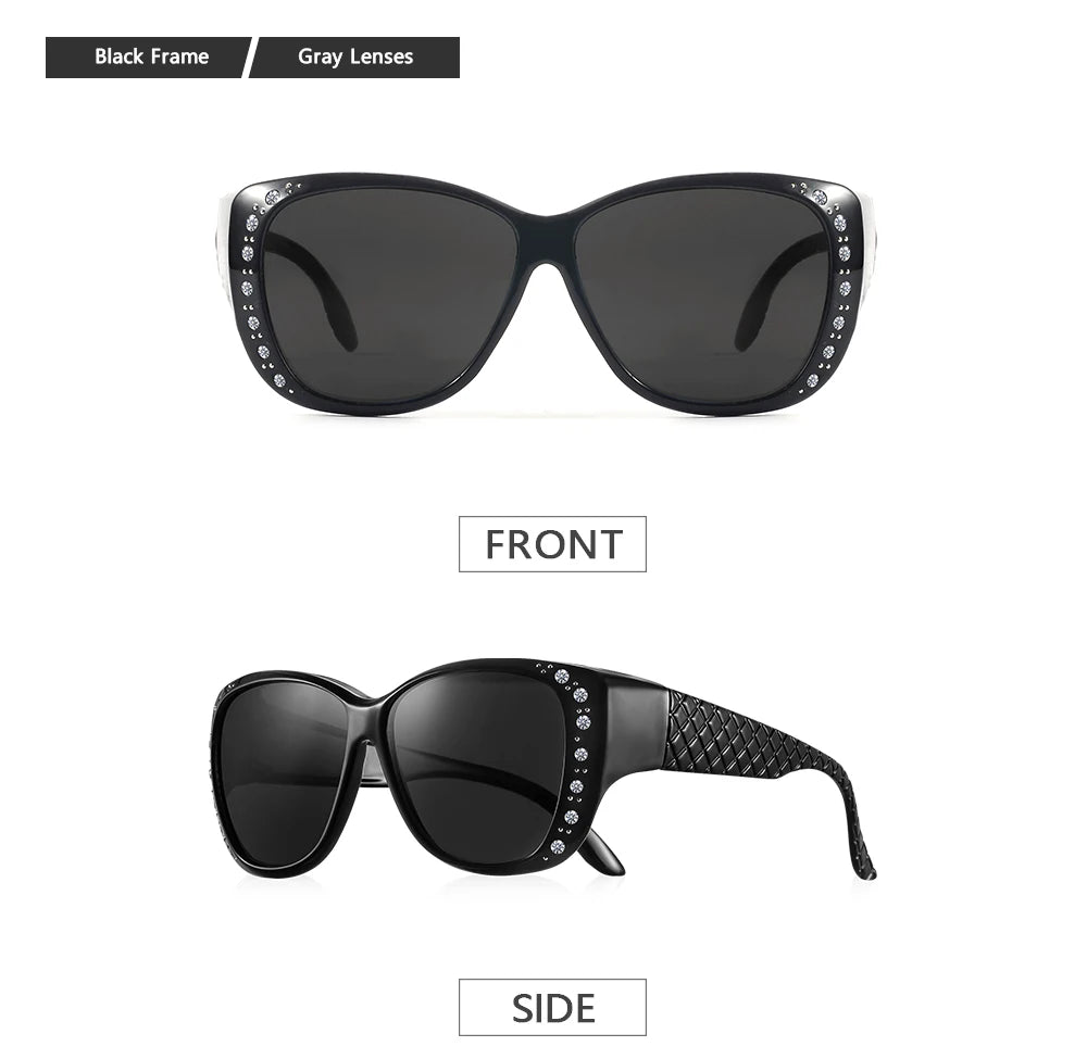 CRIXALIS Fit Over Cover Prescription Glasses Multifunction Sunglasses Women Oversized Driving Goggles Sun Glasses UV Protection