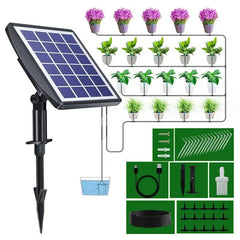 Solar Irrigation Solar Auto Watering System Solar Powered Automatic Drip Irrigation Kit Self Watering Devices with Water Sensor