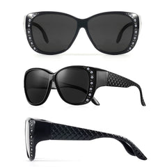 CRIXALIS Fit Over Cover Prescription Glasses Multifunction Sunglasses Women Oversized Driving Goggles Sun Glasses UV Protection