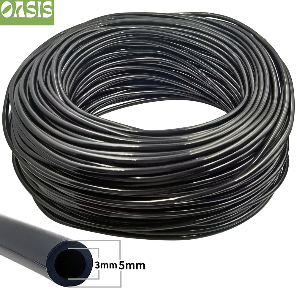 Oasis 5-140m Garden Watering 3/5mm Hose Irrigation Pipe 1/8'' Tubing Greenhouse Bonsai Plant Flower Drip Arrow Dripper Sprinkler