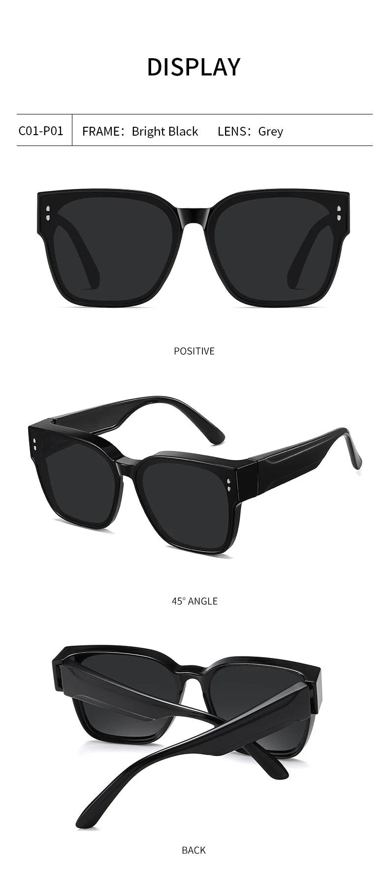 Women Polarized Sunglasses Men Myopia Set Sun Glasses UV400 Ultralight TR90 Eyeglasses Frame Beach Fishing Anti Glare Eyewear