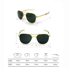 Pilot AO Polarized Sunglasses Men Top Quality Brand Designer AGX Tempered Lens Sun Glasses Male