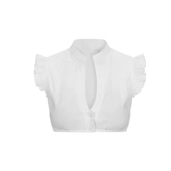 Germany Oktoberfest Womens Vintage Dirndl Ruffles Blouses Elegant Short Sleeve Beer Dress Stage Performance Dress Tank Vest Tops