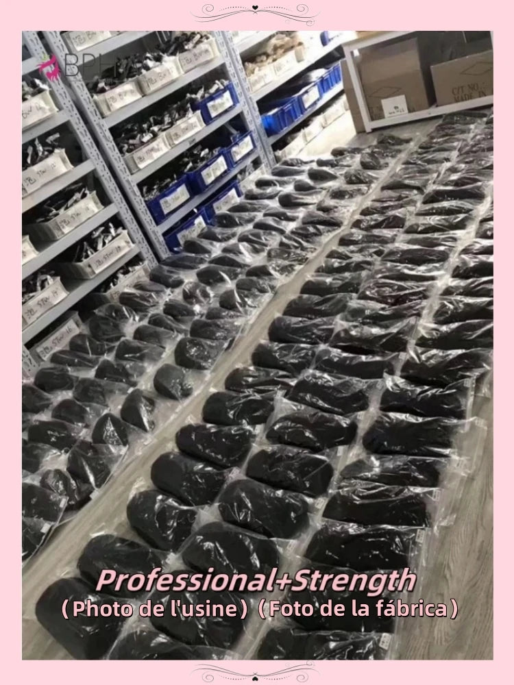 30 inches Body Wave Human Hair Wigs With Bangs Short Bob Wig 180% Density Brazilian Fringe Remy Full Machine Made Wig For Women