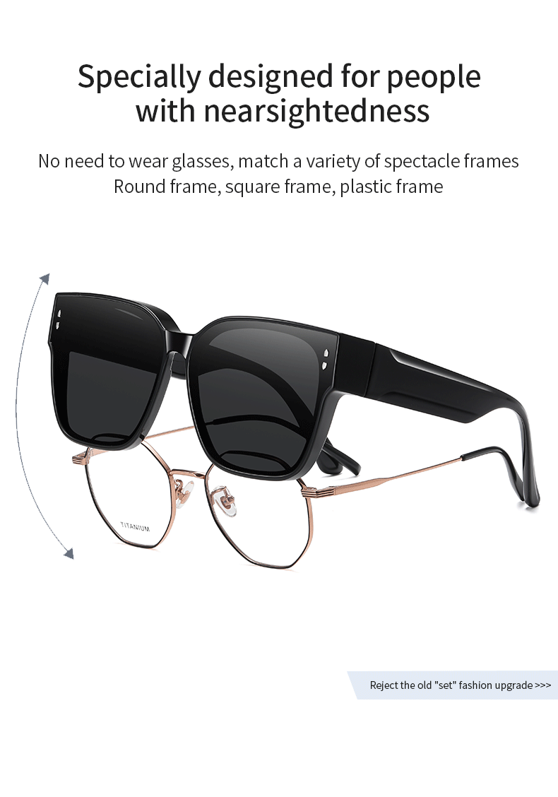 Women Polarized Sunglasses Men Myopia Set Sun Glasses UV400 Ultralight TR90 Eyeglasses Frame Beach Fishing Anti Glare Eyewear