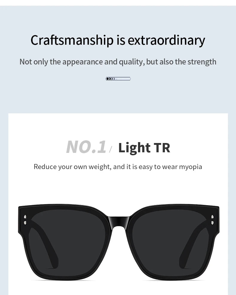 Women Polarized Sunglasses Men Myopia Set Sun Glasses UV400 Ultralight TR90 Eyeglasses Frame Beach Fishing Anti Glare Eyewear