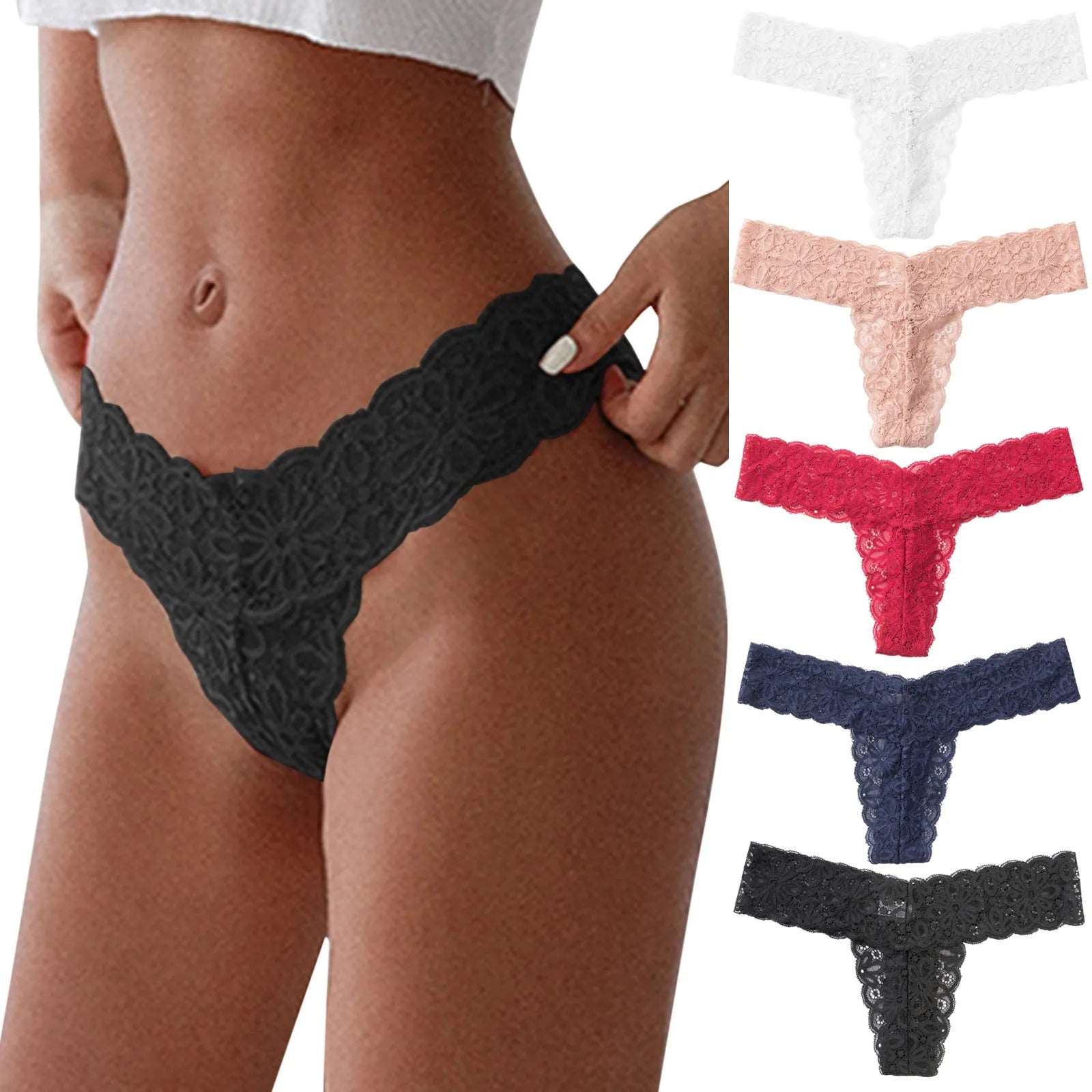 Lingerie For Ladies Sexy Lace Panties Stretch Soft Ladies Hipster Briefs  Girl Traceless Thin Shorts Valentines Day Tangas Mujer