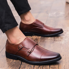 Europe Fashion Shoes Men Formal Dress Shoes British Gentleman Brogue Shoes Slip-On Men Oxfords Shoes