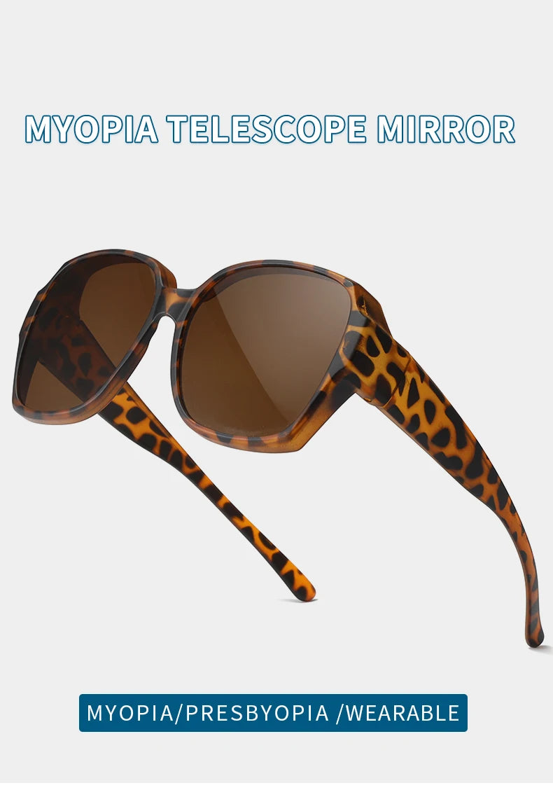 2025 TR90 Polarized Sunglasses Clip Men Women Myopia Set Sun Glasses UV400 Ultralight Outdoor Driving Fishing One Mirror Shade