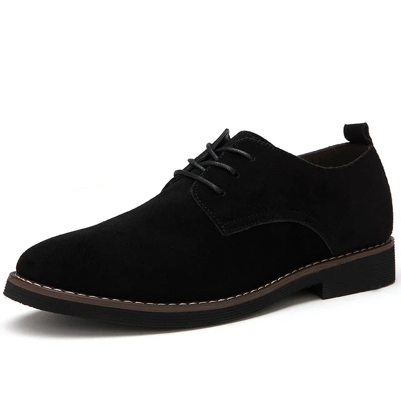 Men's shoes plus size 38-48 Oxford men's shoes PU suede spring and autumn casual men's leather shoes men's formal shoes