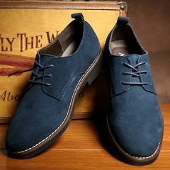 Men's shoes plus size 38-48 Oxford men's shoes PU suede spring and autumn casual men's leather shoes men's formal shoes