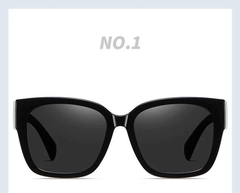 Ralferty Oversize Sunglasses Overlay Polarized UV400 Anti UVA UVB TR90 Light Weight Can Cover On Glasses Driver Shades Women