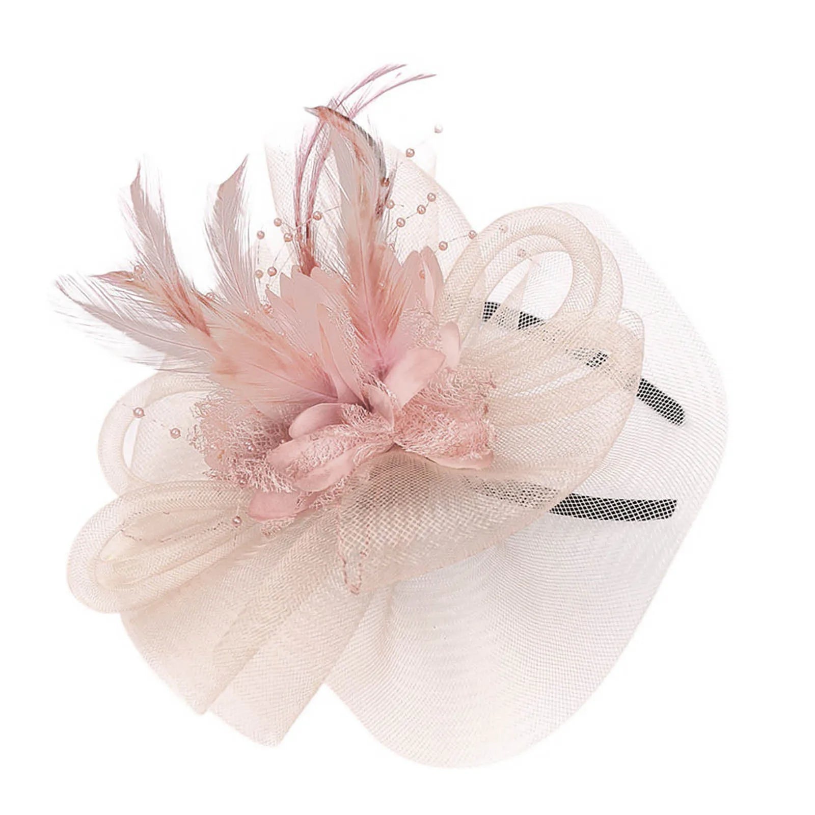 Elegant Flower Mesh Hair Clip Party Wedding Party Bridal Headdress Women Fashion Headwear Tiara Hat Headband Hair Accessories