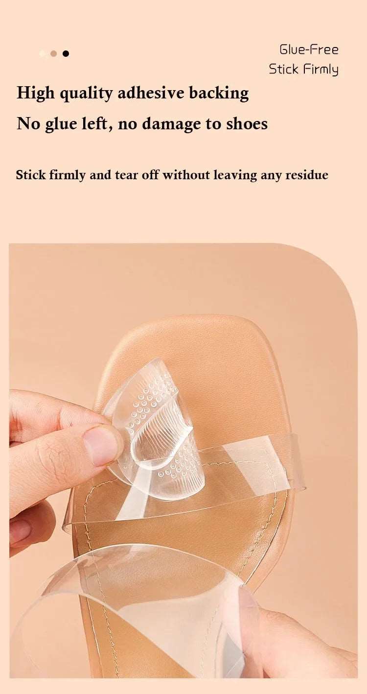 1Pair NEW Forefoot Pads for Sandals High Heels Silicone GEL Invisible Half Size Pads Non-slip Stickers Thickened Self-adhesive