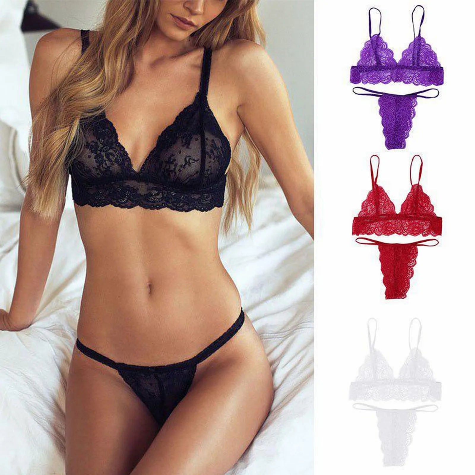 Women'S Lace Lace Lace Camisole Sexy Big Bust Lingerie for Women Freaky Lingerie for Women Lingerie Robe