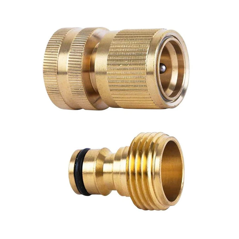 Garden Hose Quick Connect 3/4 Inch Brass Female Thread Tap Connector Male Quick Special Joint For Car Wash Water Gun