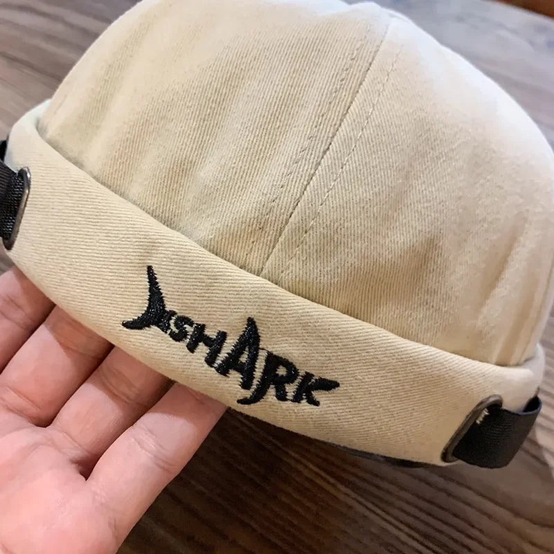 Fashion Denim Docker Cap Skullcap Solid Color Sailor Caps Beanie Hats Men Women Bucket Brimless Adjustable Dad Hat