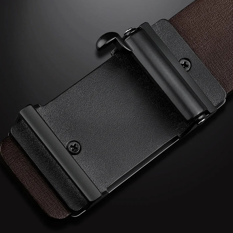 JIFANPAUL New product Belt men's leather toothless automatic buckle cowhide belt men's business casual Belt free shipping