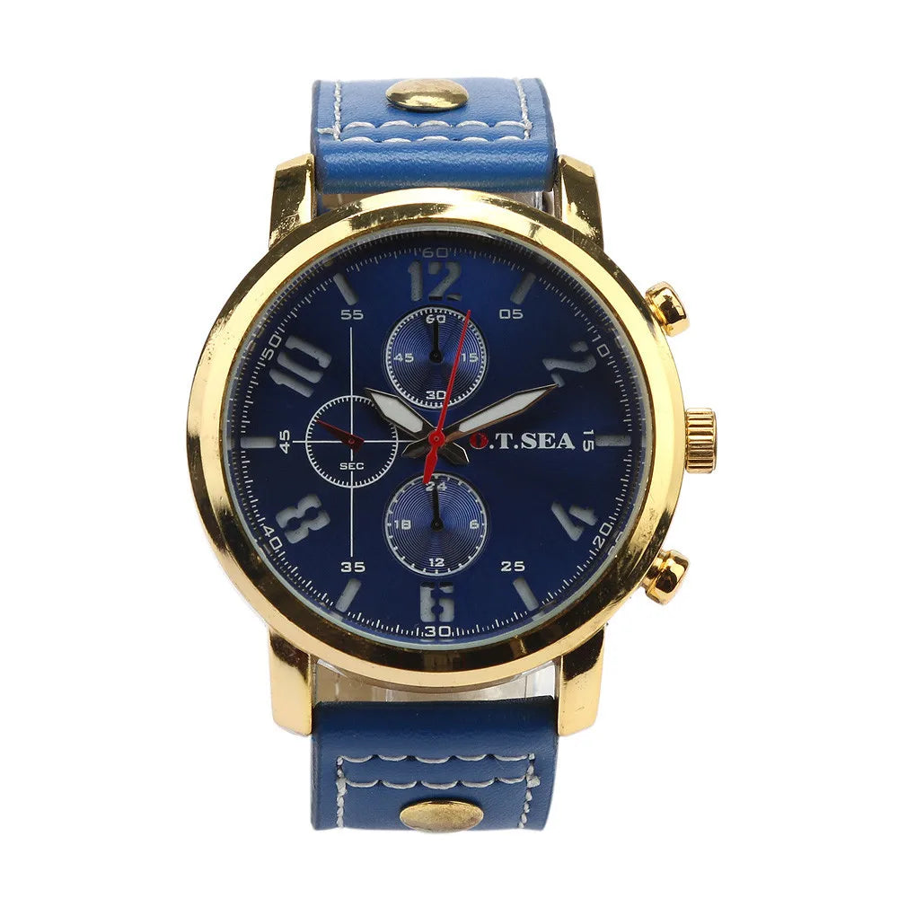 Led Watch Men'S Sports Quartz Watches Luxury Leather Wristwatches Fashion Digital Male Watches Stylish Business Mechanical Watch