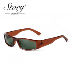 STORY Fashion Y2K Narrow Rectangle Sports Sunglasses for Women Men 2024 Brand Designer Sun Glasses Cycling Shades Male S77361H