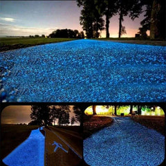 3-5mm 1000pcs Luminous Sand Glow In Dark Stone Decorative Pebbles Garden Yard Fish Tank Aquarium Home DIY Ornaments Supplies