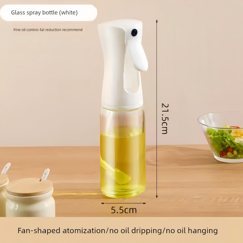 Glass Spray Oil Bottle Jar Spray Dual-Use Air Fryer Kitchen For Home Spray Oil Dispenser Oil Tank Seasoning Edible