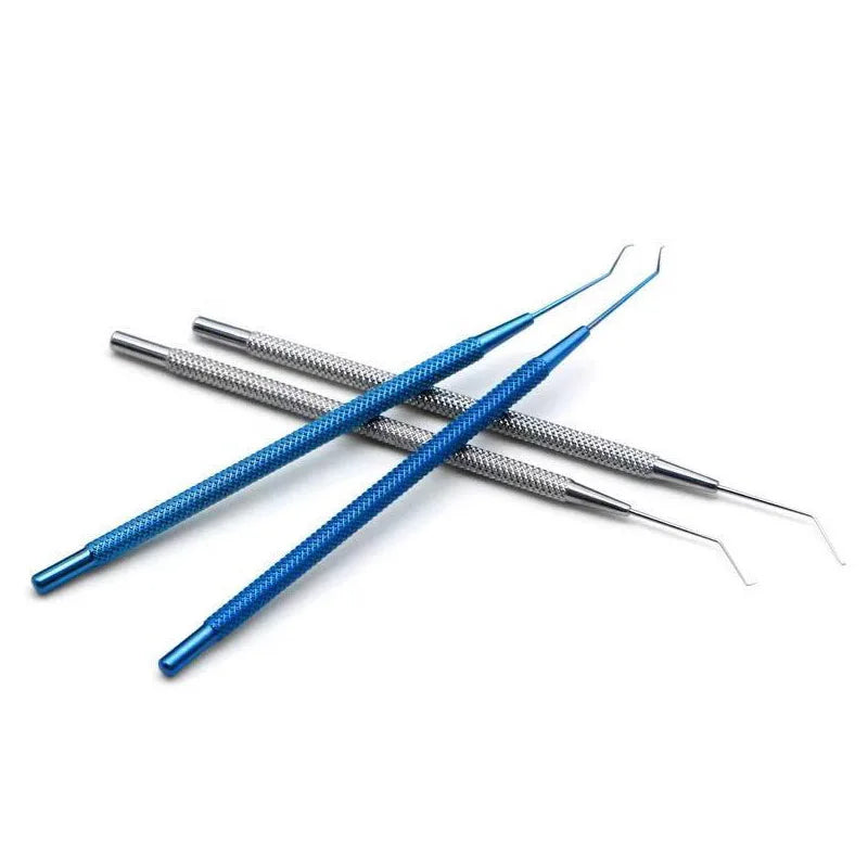 Espátula cortadora de faco oftálmica Manipulador de gancho Sinskey Instrumento oftálmico Quirúrgico de párpados dobles