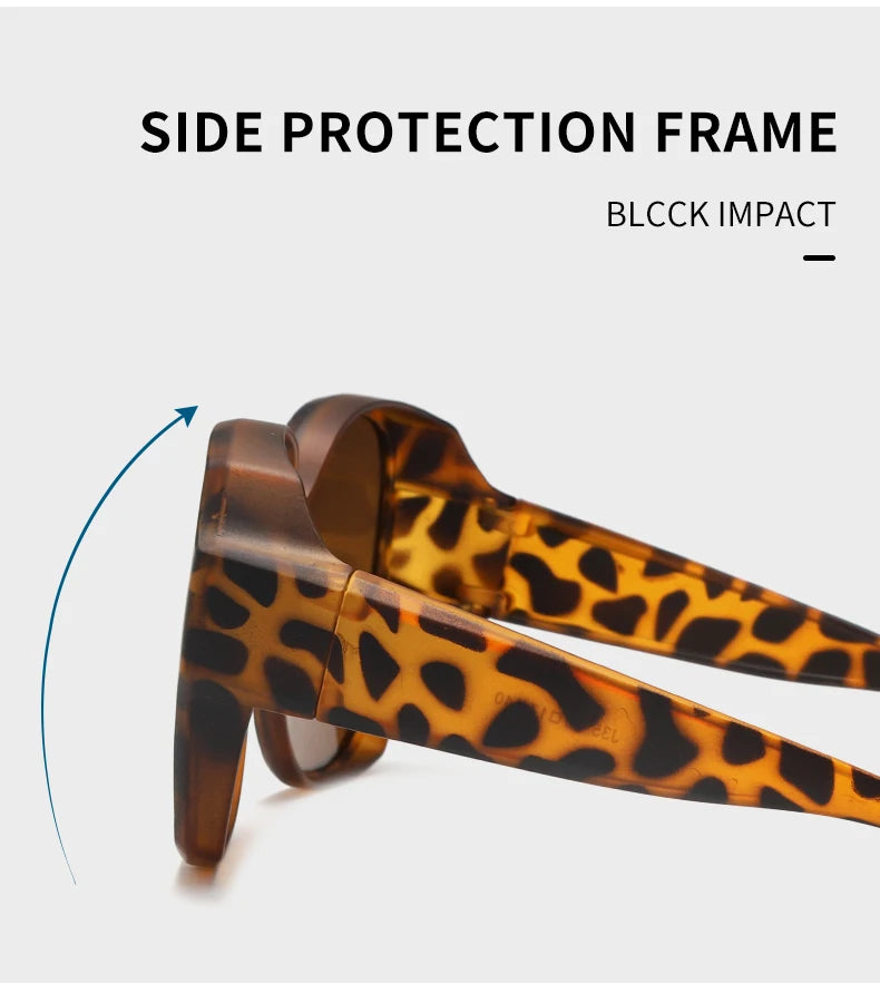 2025 TR90 Polarized Sunglasses Clip Men Women Myopia Set Sun Glasses UV400 Ultralight Outdoor Driving Fishing One Mirror Shade