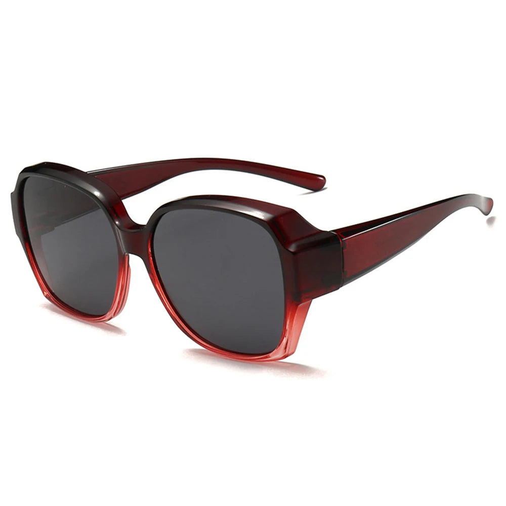 New Fashion Polarized Sunglasses Cover Over Myopia Prescription Glasses Portable Men Women Vintage Fishing Driving Eyewear