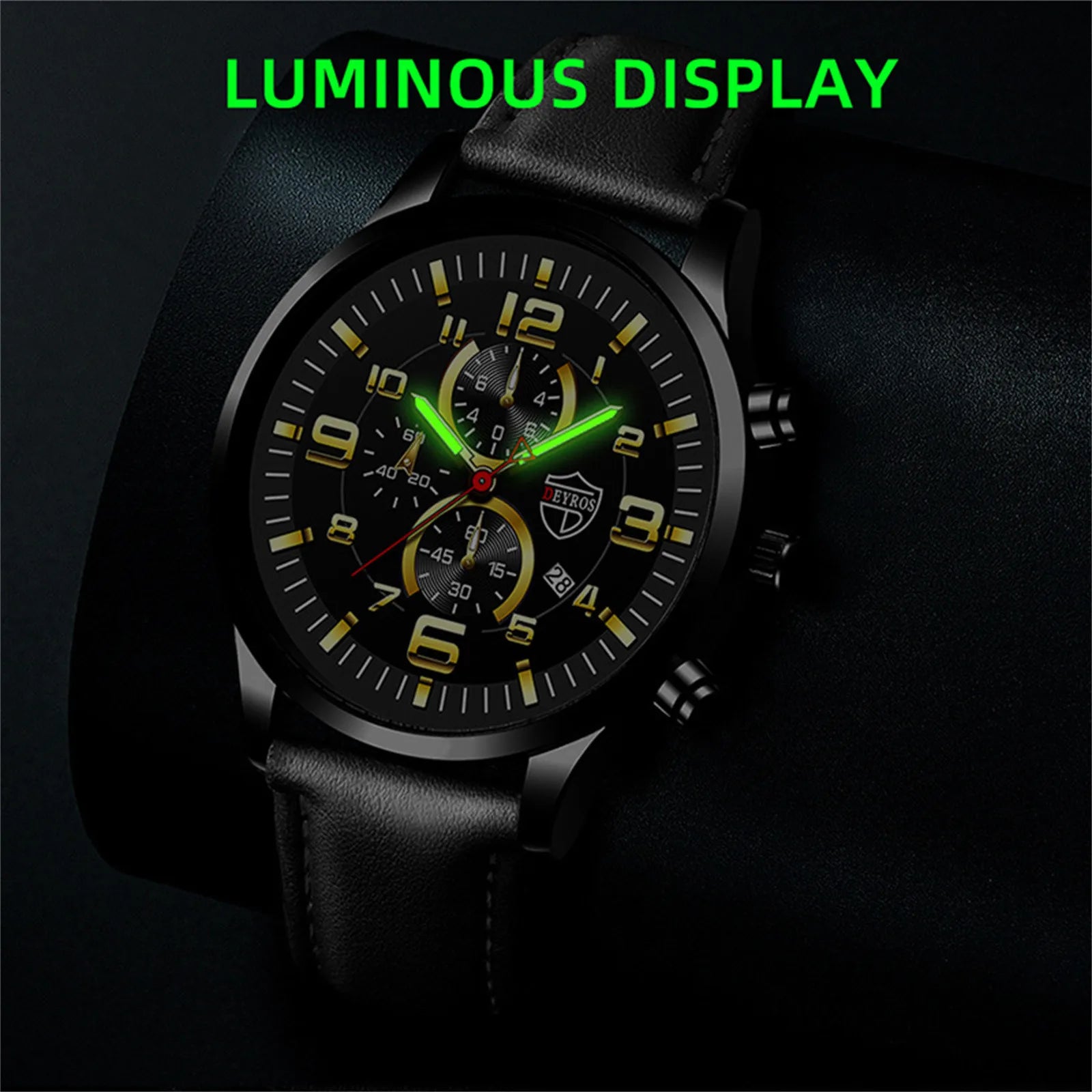 reloj hombre Mens Watches Casual Leather Analog Quartz Watch Men Wristwatch Clock Business Date Casual Watch часы женские