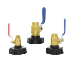 S60 x1/2 3/4 1 inch Thread IBC Tank Faucet Adapter Nipple Garden Hose Quick Connect Alloy Tank Valve