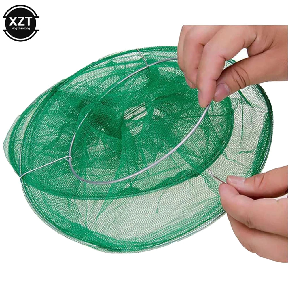 Reusable Hanging Fly Cage Green Fly Catcher Killer Cage Net Practical Pest Catch For Indoor or Outdoor Family Farms Restaurants