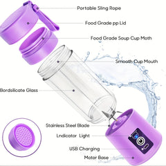 Portable and Rechargeable Battery-Powered Blender