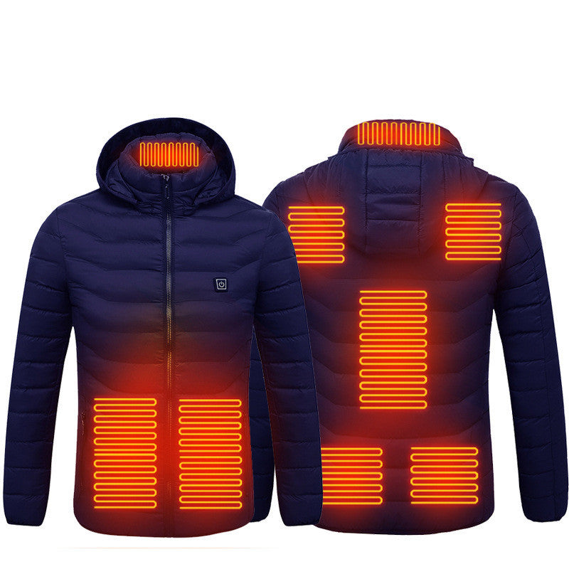 Neu Beheizte Jacke Mantel USB Elektrische Jacke Baumwolle Mantel Heizung Thermische Kleidung Heizung Weste