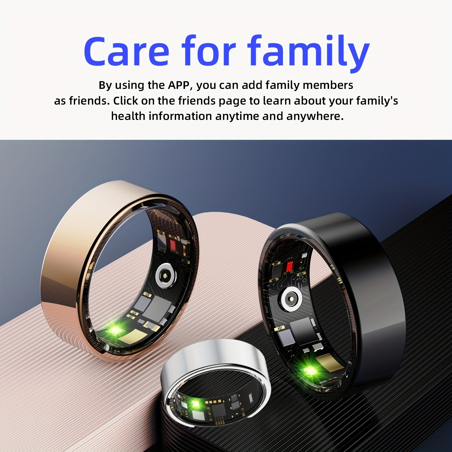 Smart Fitness Ring for Men & Women: Sleep & Activity Tracking, Health Monitor, Wearable Fitness Tracker