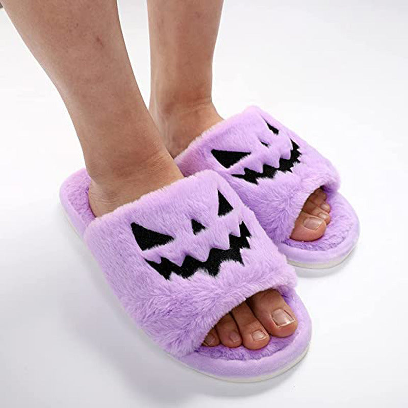 Halloween Schuhe Winter süße warme Hausschuhe Frauen