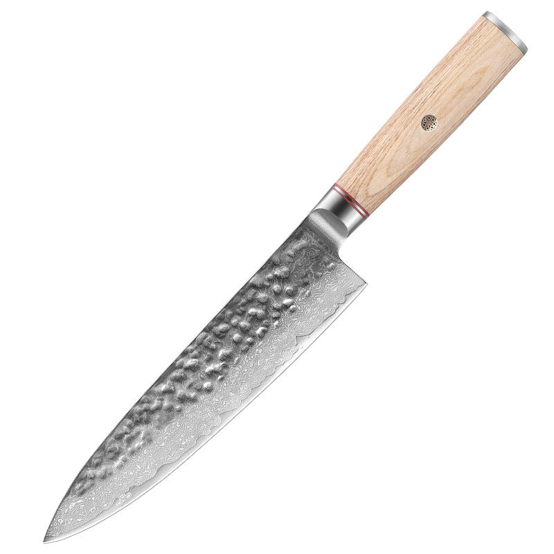 Cuchillo de cocina manual de acero de Damasco